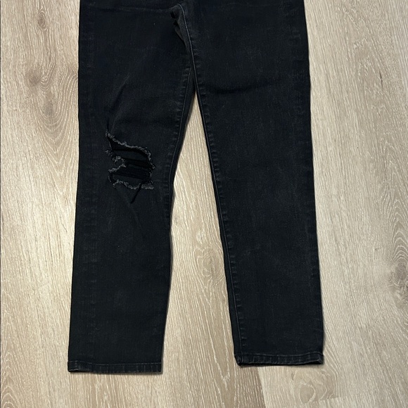 Express Slim High Rise Distressed Women Jeans Sz 4R - Picture 4 of 10